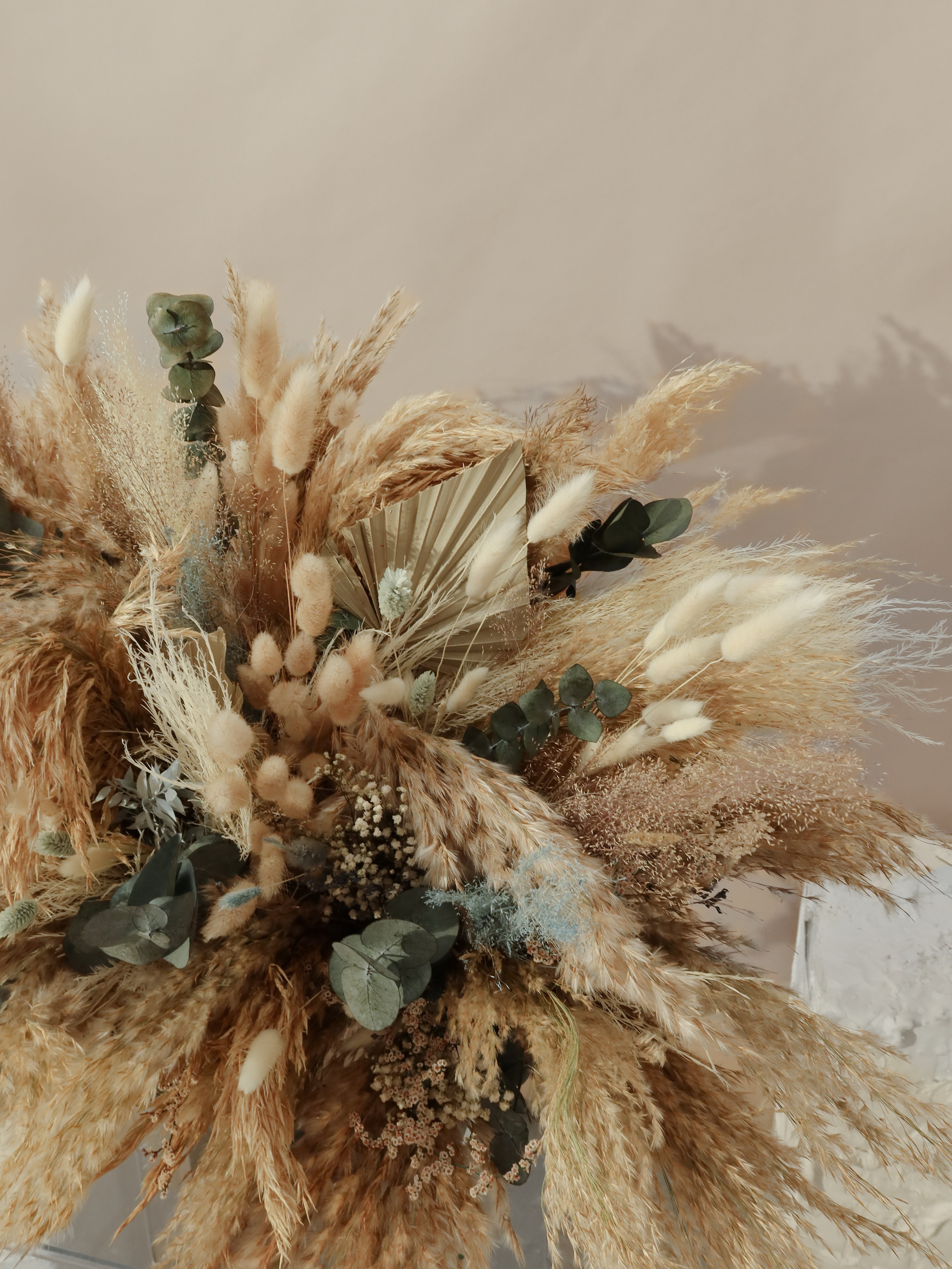 Wedding Aranjman Pampas Otu Tasarımı Dekor